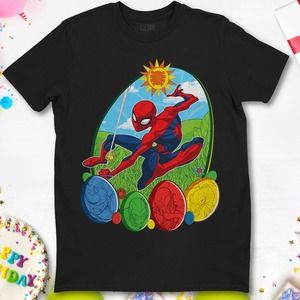 Spider-man Eggs Funny Easter Day T-shirt Unisex T-Shirt For Men Women